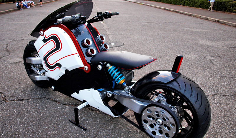 Illustration for article titled This Stunning Electric Bike Is Like a Jet Fighter On Two Wheels